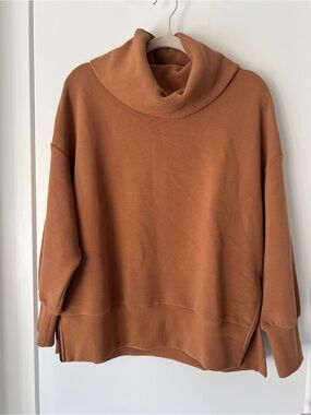 Varley Milton Sweat Oversized Cowl Neck Sweater in Rye - NWT!!!